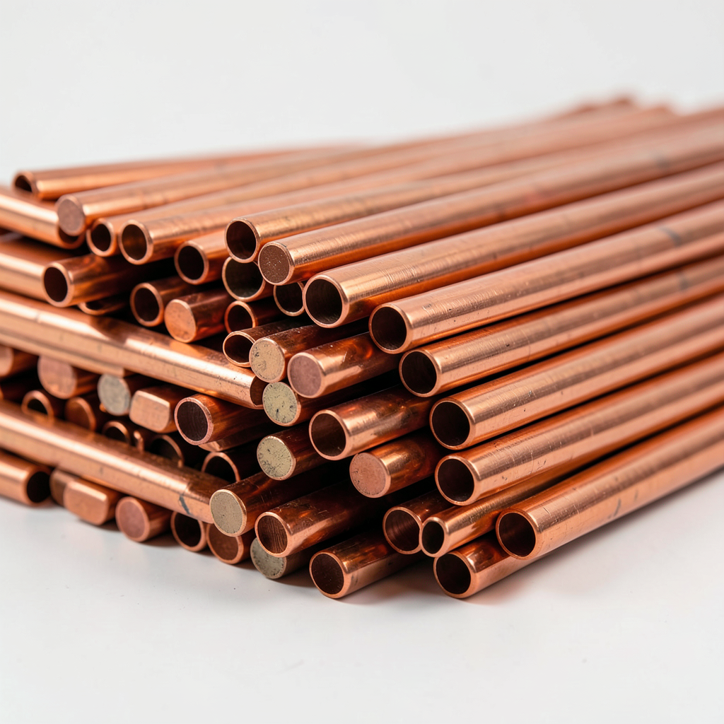 Copper scrap rods